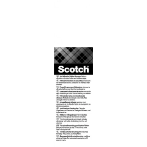 Podkładki SCOTCH samoprzylepne antywibracyjne 100x100mm op.4 - czarne-264230