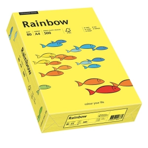 Papier xero A4 kolor RAINBOW past. - sł.żółty 14