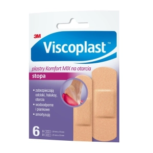 Plastry na otarcia VISCOPLAST Komfort, 2 rozmiary, kopertka, 6szt.-264871