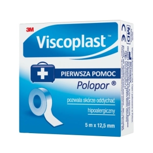 Przylepiec VISCOPLAST Polopor, 5mx12,5mm, rolka, 1szt.-264881