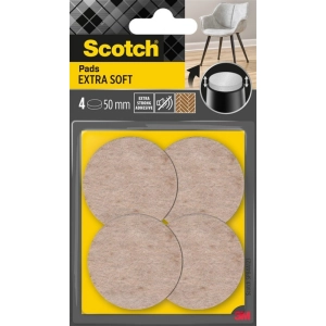 Podkładki SCOTCH samoprzylepne okrągłe 55mm op.4 - beżowe