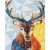 Malowanie po numerach BRUSHME 40x50 cm jeleń w kalejdoskopie 1 szt. w pudełku-264967