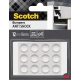 Odbojniki wygłuszające SCOTCH samoprzylepne okrągłe 13mm 12 szt. przezroczyste