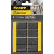 Podkładki SCOTCH samoprzylepne prostokątne 35x24mm op.8 czarne