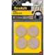 Podkładki SCOTCH samoprzylepne okrągłe 34mm op.4 - beżowe