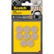 Podkładki SCOTCH samoprzylepne okrągłe 22mm op.8 - beżowe