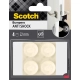 Odbojniki wygłuszające SCOTCH samoprzylepne okrągłe 22mm 4 szt. białe