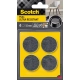 Podkładki SCOTCH samoprzylepne okrągłe 34mm op.4 czarno - białe