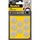 Podkładki SCOTCH samoprzylepne okrągłe 25mm op.8 z wełny beżowe