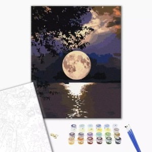 Malowanie po numerach BRUSHME 40x50 cm zachód słońca 1 szt. w pudełku