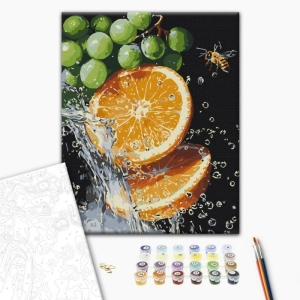 Malowanie po numerach BRUSHME 40x50 cm soczysta kombinacja 1 szt. w pudełku