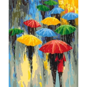 Malowanie po numerach BRUSHME 40x50 cm paleta deszczu 1 szt. w pudełku-265031