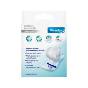 Plaster do cięcia VISCOPLAST Prestopor, supermiękki, 8cmx1m, biały-265098
