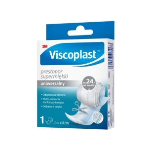 Plaster do cięcia VISCOPLAST Prestopor, supermiękki, 8cmx1m, biały-265100
