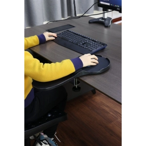 Podłokietnik Q-CONNECT z podkładką pod mysz i podparciem nadgarstka czarny-265399