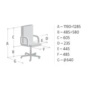 Fotel biurowy HIT - czarny-265667