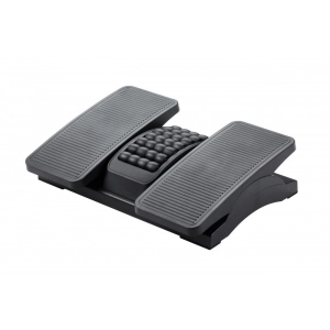 Podnóżek Q-CONNECT 430x320mm z oddzielnymi platformami na nogi masażer czarny