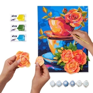 Malowanie po numerach IDEYKA&OCTO 30x40cm z glinką tajemnica herbaty 1 szt.-265998