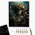 Malowanie po numerach BRUSHME 40x50 cm czarne płótno gold morska nimfa 1 szt. w pudełku