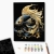 Malowanie po numerach BRUSHME 40x50 cm czarne płótno gold magiczna ryba 1 szt. w pudełku