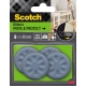 Podkładki SCOTCH samoprzylepne max 300kg. Okrągłe 40mm op.4 szare