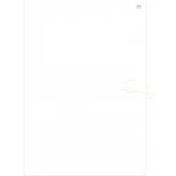 Teczka wiązana A4 INTERDRUK biała - gładka-266039
