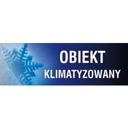 Tabliczka znak TDC Obiekt klimatyzowany
