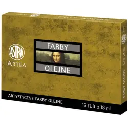 Farby olejne ASTRA 12ml. op.12 kolorów zestaw nr.1-266228
