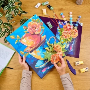 Malowanie po numerach IDEYKA&OCTO 30x40cm z glinką tajemnica herbaty 1 szt.-266009