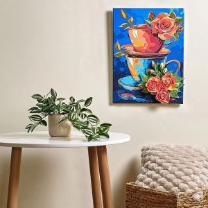 Malowanie po numerach IDEYKA&OCTO 30x40cm z glinką tajemnica herbaty 1 szt.-266012