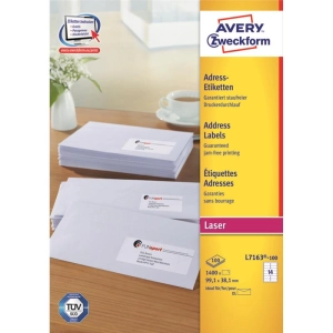 Etykiety AVERY ZWECKFORM adres 99,1x38,1 L7163-266565