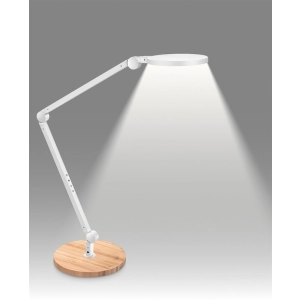 Lampka na biurko CEP CLED-0350 Giant biały z el. drewna-266979