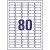 Etykiety AVERY ZWECKFORM 35,6x16,9 (80) L4732-266524