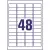 Etykiety AVERY ZWECKFORM 45,7x21,2 (48) L4736-266528