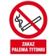 Tabliczka znak TDC Zakaz palenia tytoniu