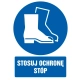 Tabliczka znak TDC Stosuj ochronę stóp