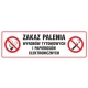 Tabliczka znak TDC Zakaz palenia wyrobów tytoniowych i papierosów elektronicznych