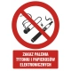 Tabliczka znak TDC Zakaz palenia tytoniu i papierosów elektronicznych