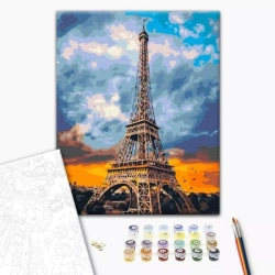 Malowanie po numerach BRUSHME 40x50 cm żelazna dama Paryża 1 szt.