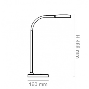 Lampka na biurko CEP CLED-0290 Flex czarny-267074