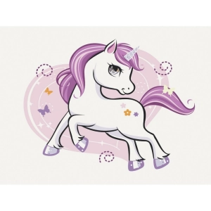 Malowanie po numerach BRUSHME 30x40 cm kids błyszczący jednorożec 1 szt.-267962