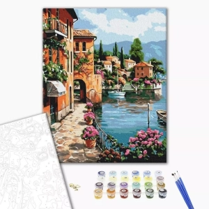 Malowanie po numerach BRUSHME 40x50 cm pod słońcem Positano 1 szt.