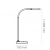 Lampka na biurko CEP CLED-0290 Flex czarny-267074