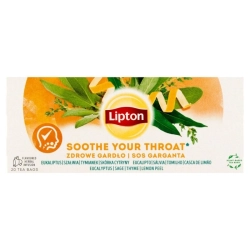 Herbata LIPTON ziołowa zdrowe gardło 20 torebek