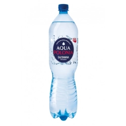 Woda mineralna AQUA POLONIA 1,5l. - gazowana BEZ KAUCJI