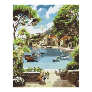 Malowanie po numerach BRUSHME 40x50 cm lazurowa zatoka 1 szt.-268259