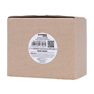 Świeca sojowa DONAU HOME w szarym szkle drewniana pokrywa i knot Nature's Harmony 200g-268296