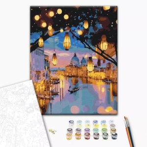 Malowanie po numerach BRUSHME 40x50 cm wieczorny blask Wenecji 1 szt.