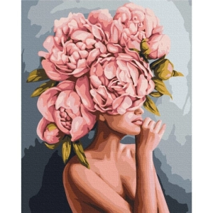 Malowanie po numerach BRUSHME 40x50 cm dotyk piwonii 1 szt.-268332