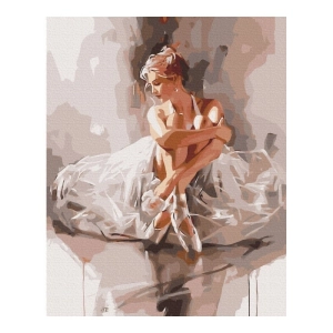 Malowanie po numerach BRUSHME 40x50 cm balerina w obłoku czułości 1 szt.-268335